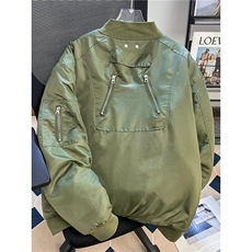 加厚解析多拉链工装棉衣男款冬保暖棉衣外套棒球领潮TT6102P88，男装棉衣，星座1013-5