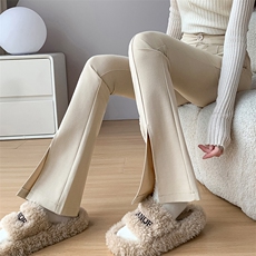 显瘦天花板黑色马蹄裤女春秋西装裤直筒窄版微喇叭裤铅笔裤，女装休闲裤，云美莎专业女裤-全店现货