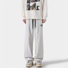 2024春季新款无影墙大码港风菠萝格直筒卫裤M-5XHK24085-特P35，男装休闲裤，电商A022