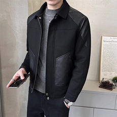 加棉加厚外套男2025新款秋冬季保暖拼接上衣A313-A111-1-P145，男装棉衣，电商A313