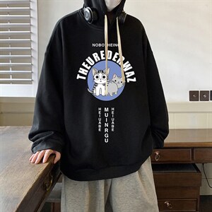 纯棉连帽卫衣男大码运动帽衫宽松薄WY2160-P35 加绒款-P40图片