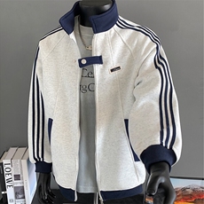 420g-高品质-拼接条纹设计感外套男cp122-特p49，男装卫衣，电商B371