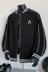 WY208/P75春装新款高品质不起球刺绣卫衣男立领棒球服潮外套图片