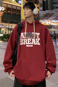 已注册港风重磅华棉得物抖音直播高品质宽松休闲连帽卫衣W5002P40图片