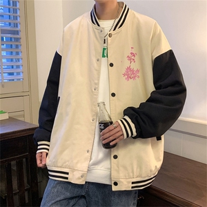 电商DSA028-JKC21P37 P50 新款印花棒球服外套港风休闲夹克图片