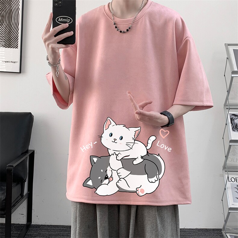麂皮绒短袖t恤男大码半袖男JD82300-P25,男装T恤,电商A040