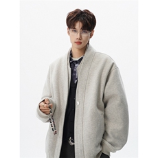 假两件毛呢短款夹克外套男立领休闲JK上衣星座812-JK29-P128，男装夹克，星座812