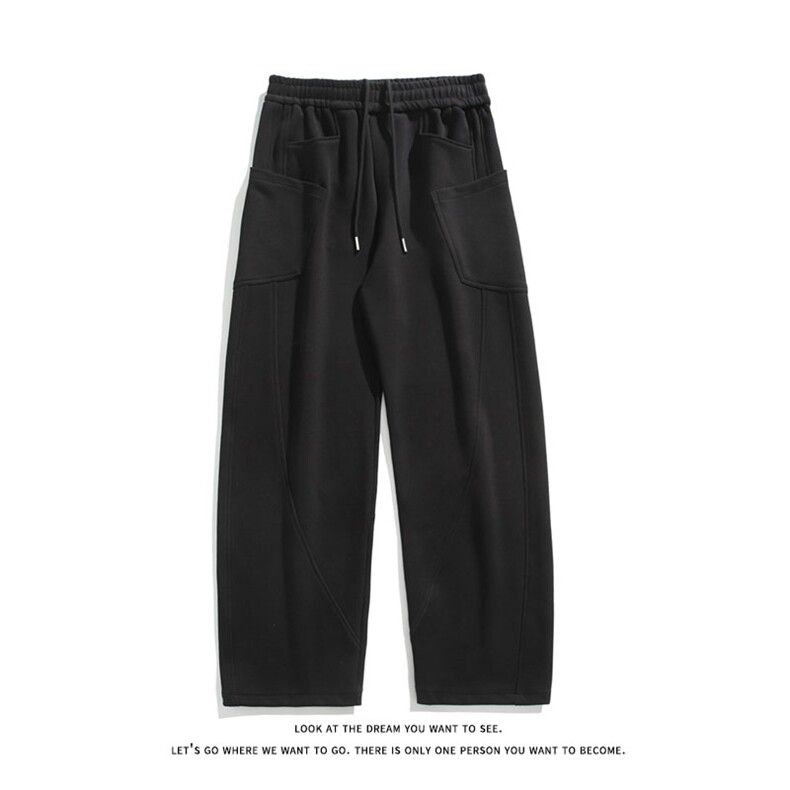 立体剪裁弯刀版型卫裤大码宽松休闲长裤K8581-P43【特价】,男装休闲裤,电商A007