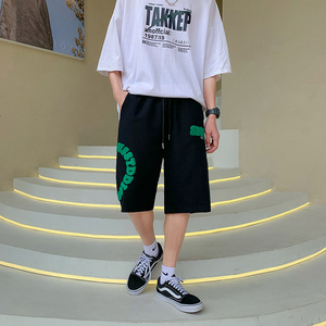 短裤男自制潮情侣植绒毛巾绣休闲裤男DK066-P33图片