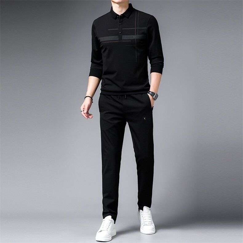 SA9675-2钱塘2020-2中年男士商务休闲简约百搭冬季厚款套装P152,男装休闲套装,钱塘207-2