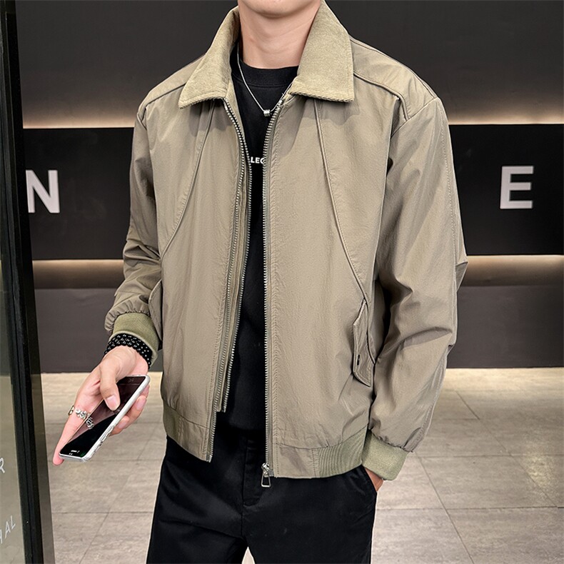 K502-P90新款商务夹克外套秋新款休闲夹克男士时尚宽松外套,男装夹克,星座507A（原星座306B-2）