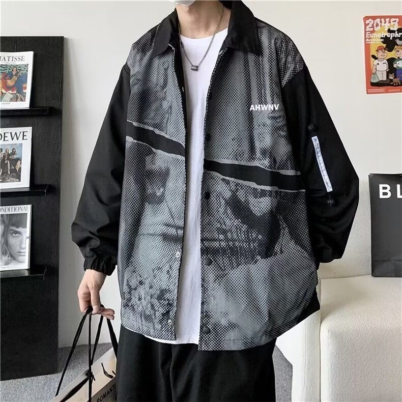 青春流行男夹克文艺潮外套W1021P35,男装夹克,星座1116-2