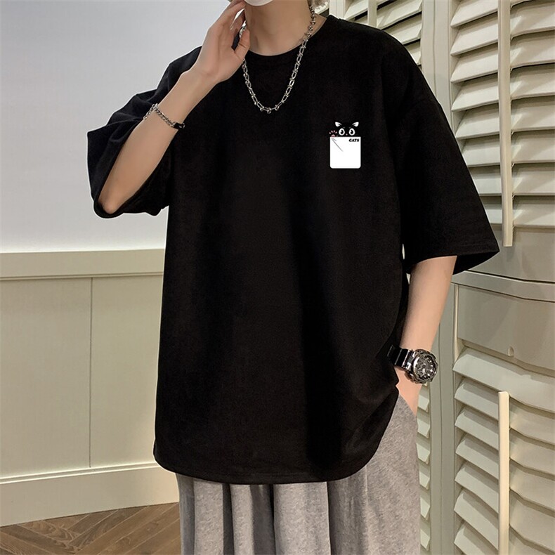 麂皮绒短袖t恤男大码半袖男酒店风JD82397-P25,男装T恤,电商A040