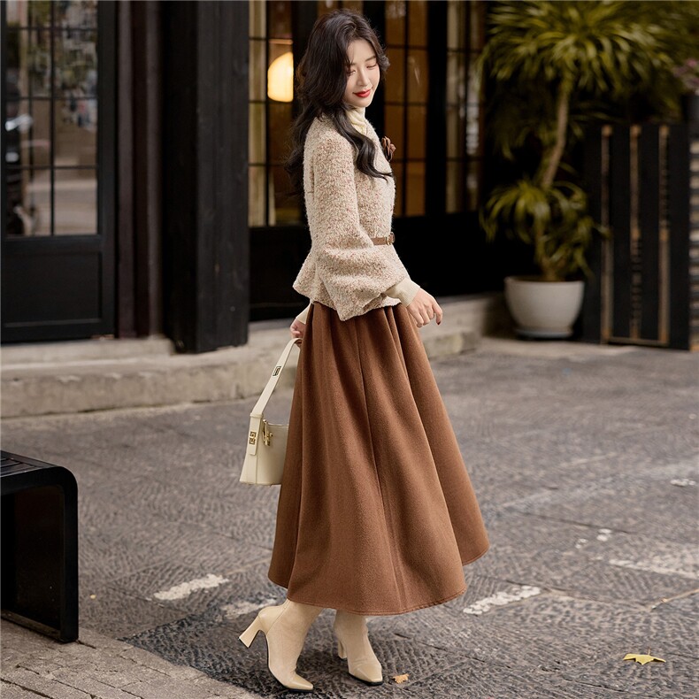 小香风套装女秋冬2025新款bao款气质富家千金套装裙显瘦90羽绒服,女装套装/套裙,小九月