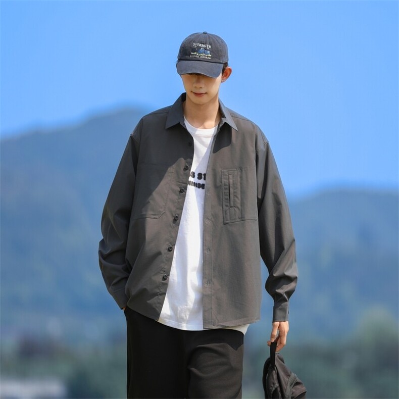217-2-CS24419-特P45 cityboy日系工装长袖衬衫男衬衣痞帅外套图片
