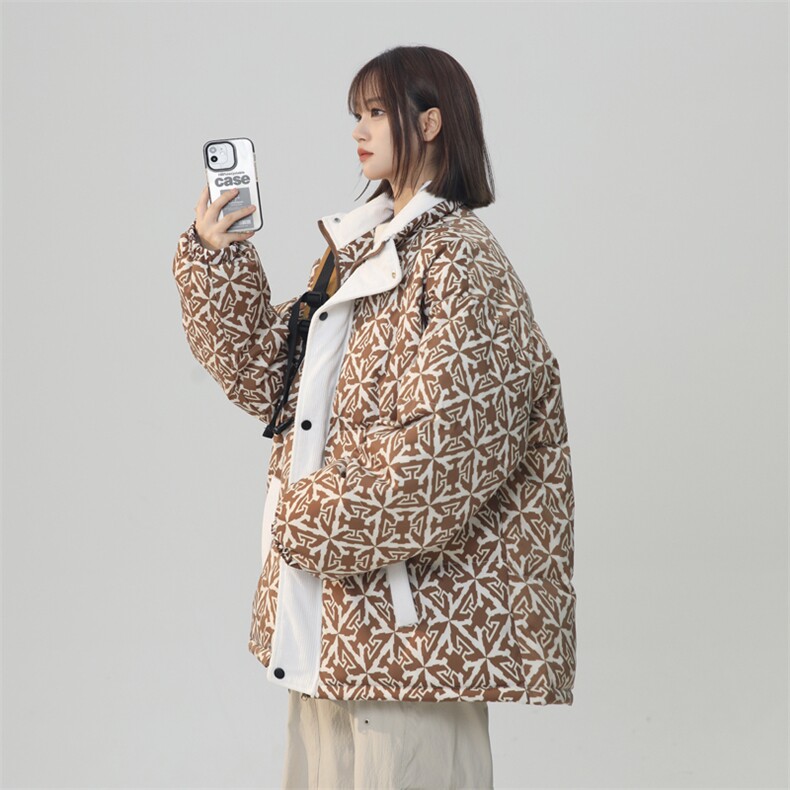 2025中性风棉衣男女棉服立体印花面包服立领棉袄外套1614-P80,女装棉衣/棉服,星座207