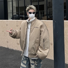 美式复古刺绣棒球棉服外套男女潮牌飞行夹棉夹克外套HY687/P96，男装棉衣，星座506