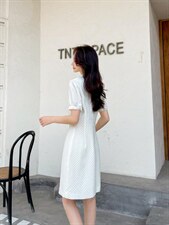 夏季新款黑白旗袍新中式，女装汉服/婚纱/旗袍/礼服，秀水百合