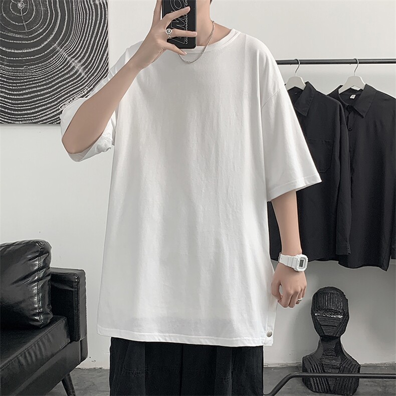 宽松潮流潮牌ins简约夏季百搭网红五分衣服半袖百搭T218-P20,男装T恤,星座512-2