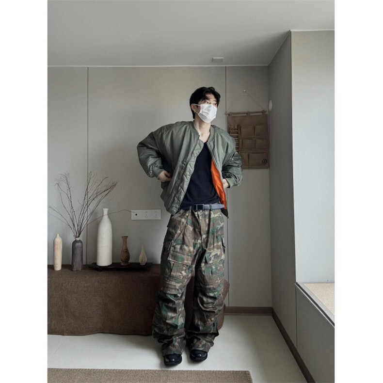 【有货】MY8213LL-特P85红内飞行夹克棉服男高级感棒球服外套,男装夹克,星座1007（原301D）