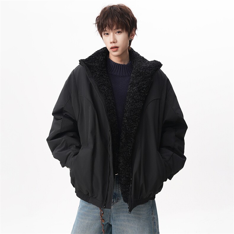 现货 座山雕羽绒服立领毛领加厚保暖宽松外套225-2-Y216-P228图片