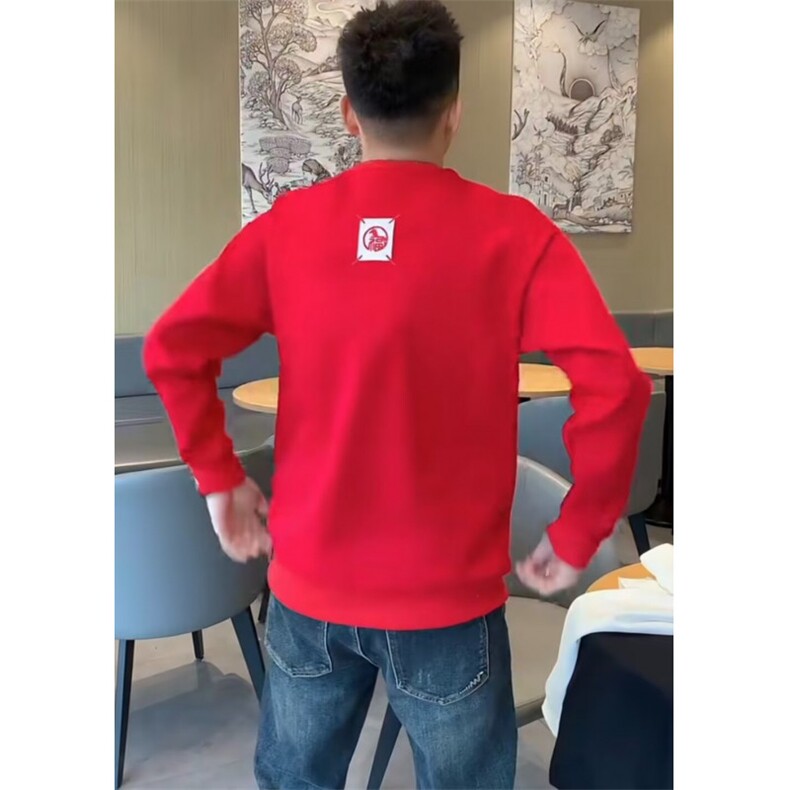 1506-1/WW6941/P40印花秋冬卫衣男韩版新款圆领宽松上衣百搭新年,男装卫衣,星座1506-1