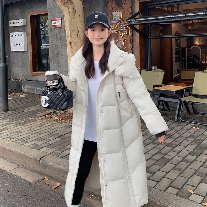 【新款现货】加厚中戏羽绒服宽松白鹅绒外套8980-P275-K398,女装羽绒服,2C127