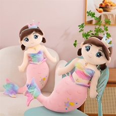 四面弹海星美人鱼公仔抱枕