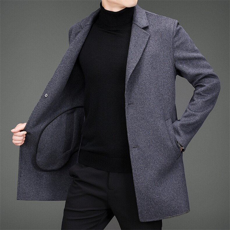 BAMJ-88919钱塘2020-2中年男士秋冬季休闲厚款毛呢外套数据好P240,男装毛呢大衣,钱塘207-2
