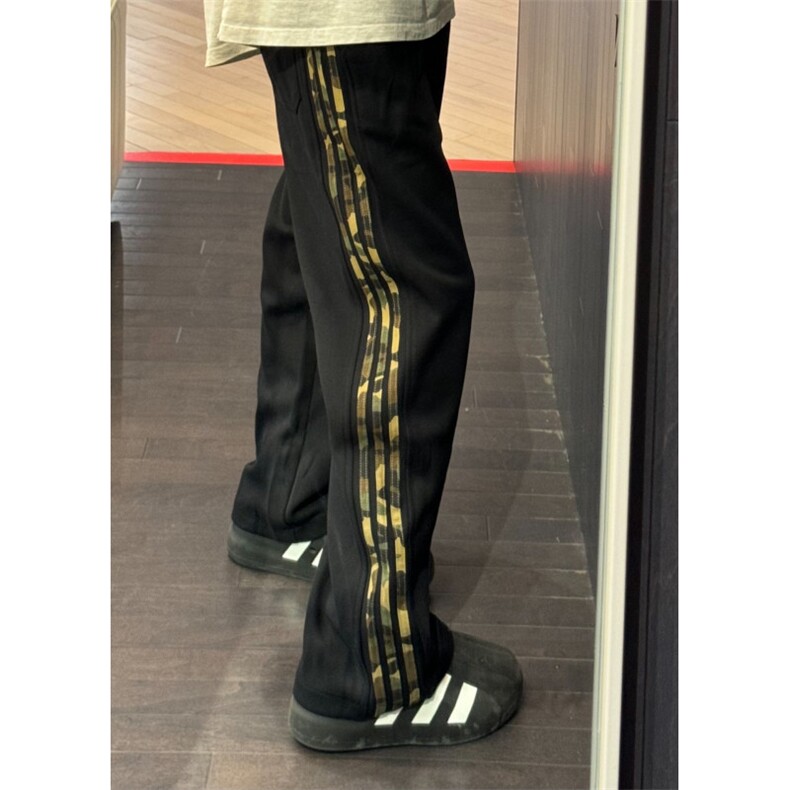 【有货】三条杠裤子男款设计感垂感条纹卫裤WK697LL-特P55图片