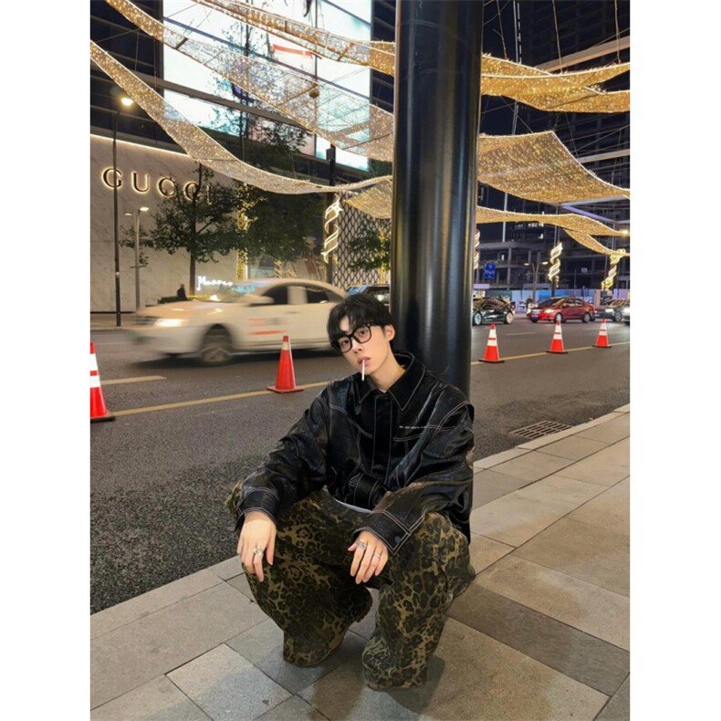 【有货】cleanfit短款外套男春秋高级感痞帅飞行员夹克W190LL-P92,男装夹克,星座1007（原301D）