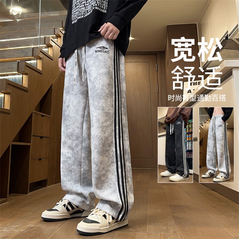 ！2024夏季新款男士脏脏运动裤情侣卫裤WK2048特P45图片