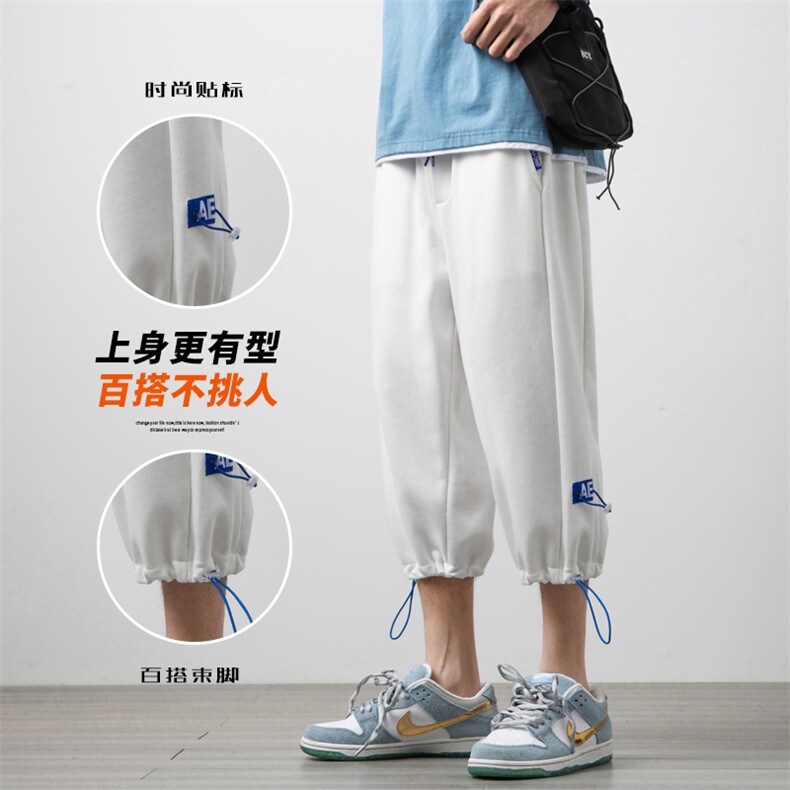 转化5.8%！！2023夏季男士七分裤百搭宽松学生短裤DK02P40图片