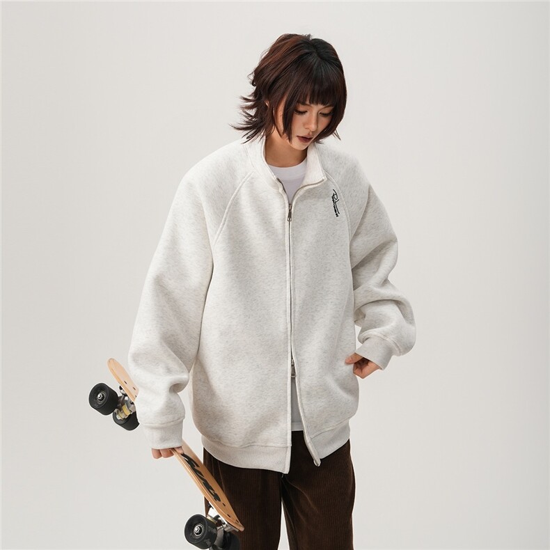 2026潮流潮牌宽松百搭男女情侣上衣卫衣纯色刺绣加绒加厚重磅,男装卫衣,星座1210-1