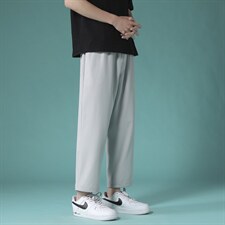 冰丝春款2023新款休闲运动九分裤舒适直筒裤1216-特批：20，男装休闲裤，星座718-1