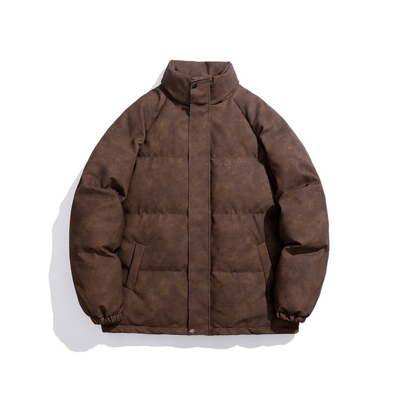 1PU皮复古做旧钢印大码M-5XL棉衣男MY77096P130控198抖控228，男装棉衣，星座226-2