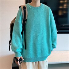 ！库存5W！高性价比2023秋冬新款男士圆领纯色毛衣M800P45，男装针织衫/毛衣，电商B220