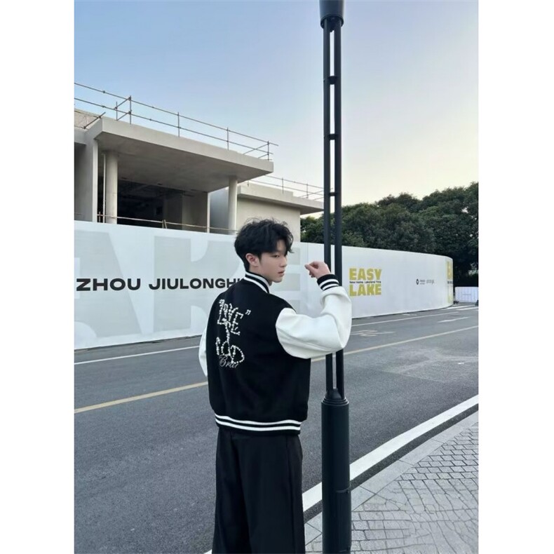 现货JY202-P78高街潮牌港风日系原宿风韩版潮流宽松夹克,男装夹克,星座1501-3