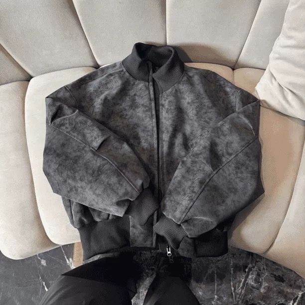 JY570-P63立领防寒PU皮衣外套男双拉链棒球服美式飞行员夹克,男装夹克,星座1501-3