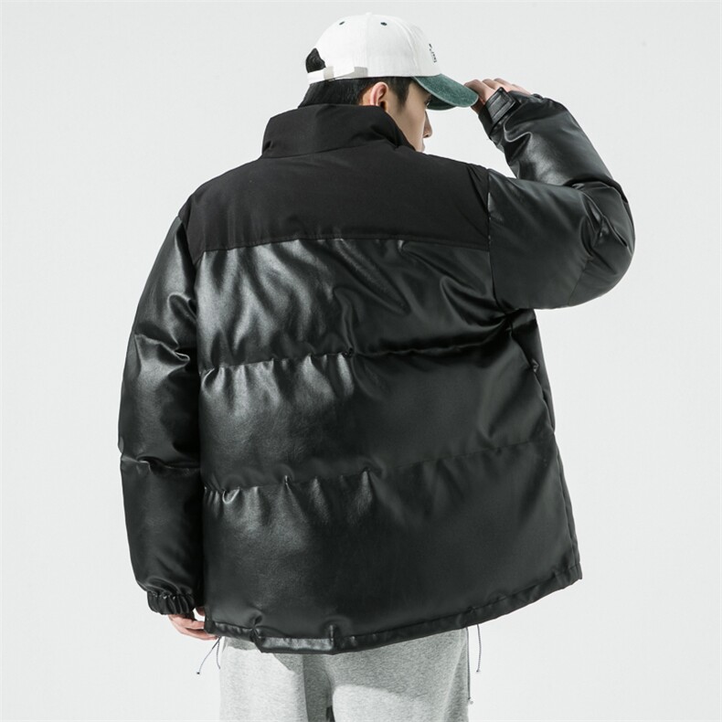 加厚皮棉衣男冬季立领休闲男士棉服拼接棉袄潮流A266-P01-P80,男装棉衣,电商A266