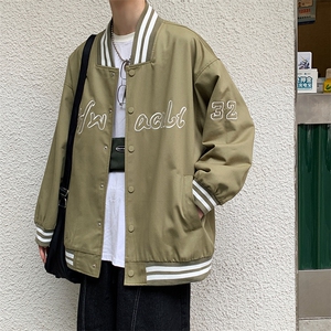 男新款宽松百搭刺m绣外套n棒球服INS上衣G09图片