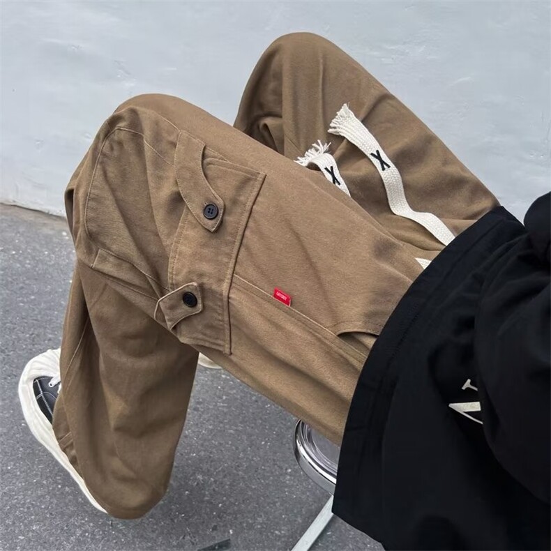男春季新款港风休闲裤纯棉工装裤KD71P40,男装休闲裤,星座1116-2