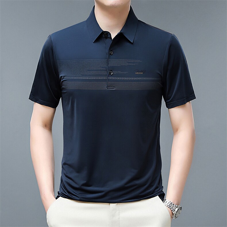 夏季高品质时尚潮流中年男士商务T恤休闲百搭短袖Polo衫P007-P30,男装Polo衫,星座1402-2