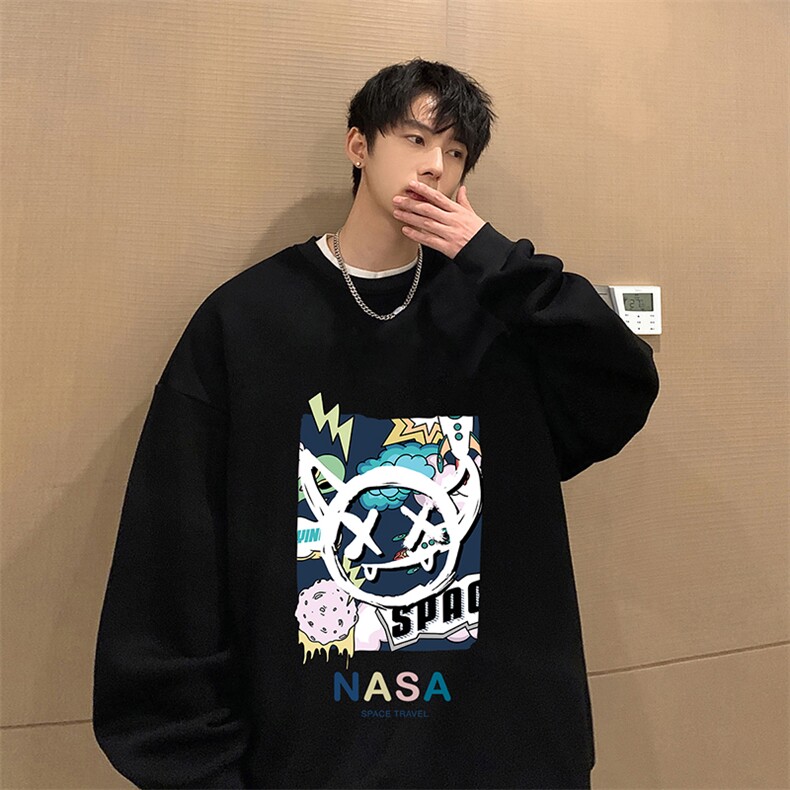 圆领卫衣男大码加厚长袖t恤男2024春S6275-P28图片