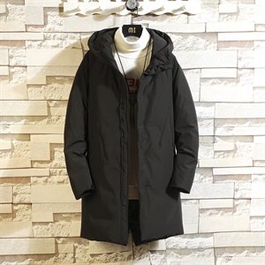 冬季中长款羽绒服连帽大衣加厚外套男青年男装衣服新款DS237T图片