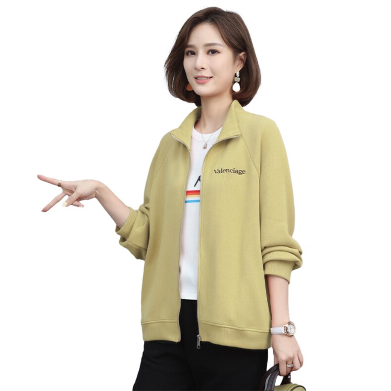 时尚休闲女装卫衣外套宽松显瘦中长款运动夹克上衣,女装卫衣/绒衫,3200格调