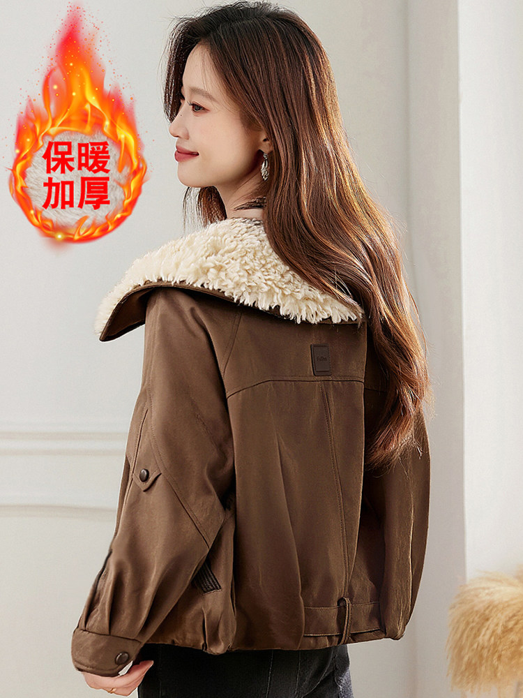 现货！加绒加厚冬季新款棉衣女派克服,女装棉衣/棉服,韩蔻秀
