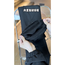 2024冬季拉链褶皱设计冲锋裤K23555-p50控68加绒K23555JR-p60控78，男装休闲裤，电商B315