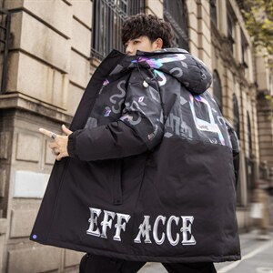 TIM2026冬季新款90%白鸭绒中长款连帽羽绒服男XZ109-Y2222-P218，男装羽绒服，星座109