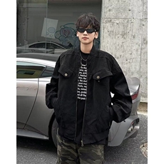 棒球服夹克男士韩版潮流高街帅百搭复古2025春季ins外套W6341-P70，男装夹克，星座412-2